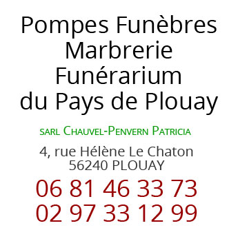 Pompes Funèbres Marbrerie Funérarium du pays de Plouay 56